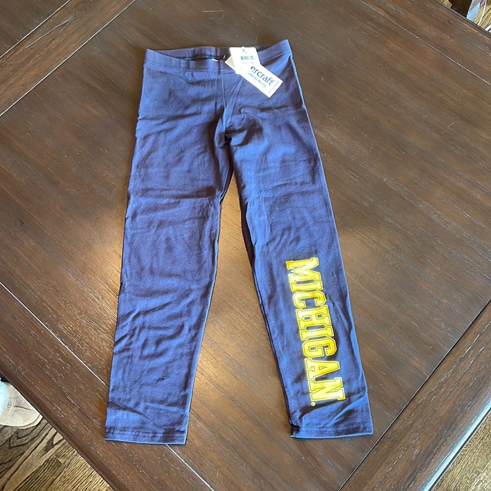Navy Spandex Leggings UofM